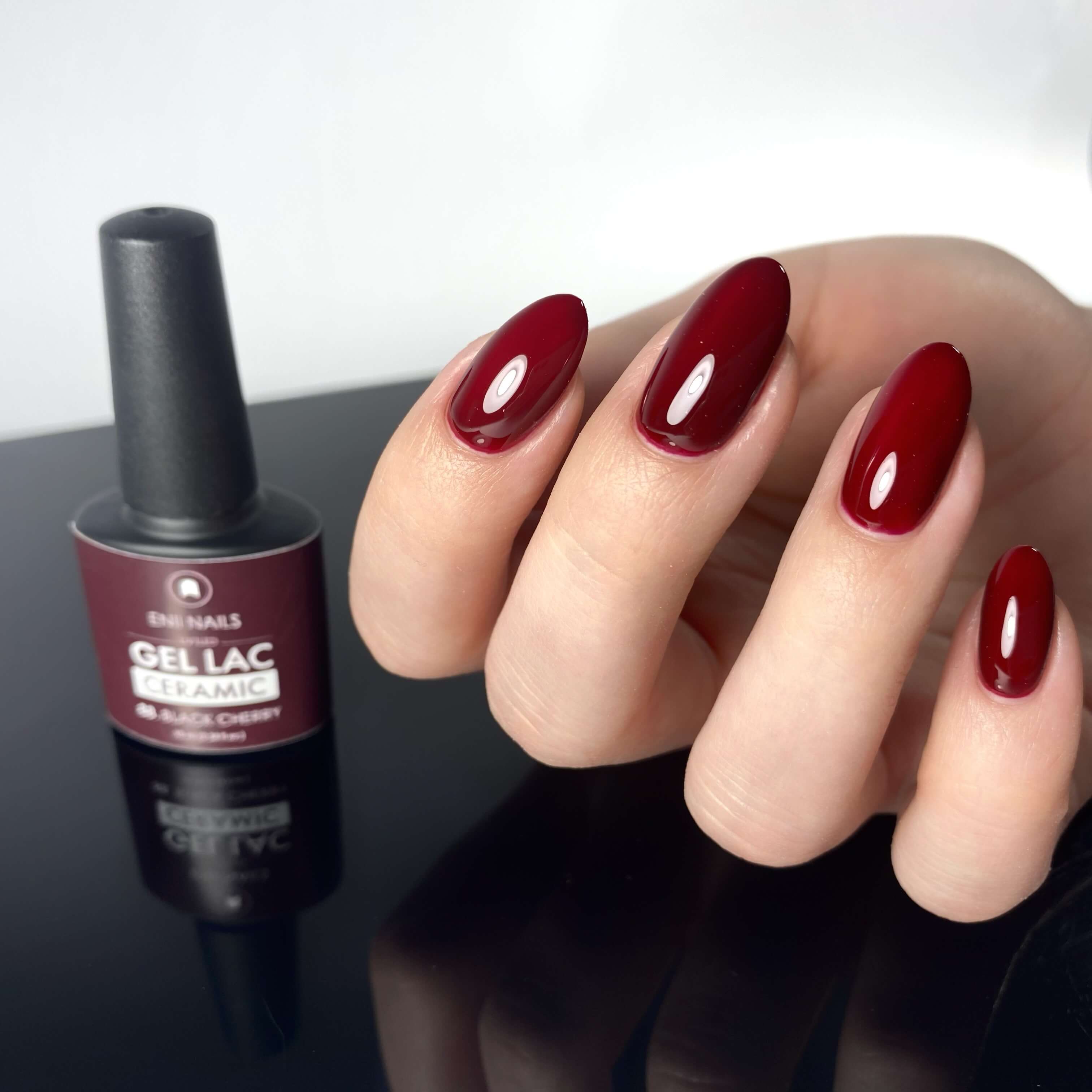 gelové nehty gel lac ceramic 88 Black cherry vínová višňová